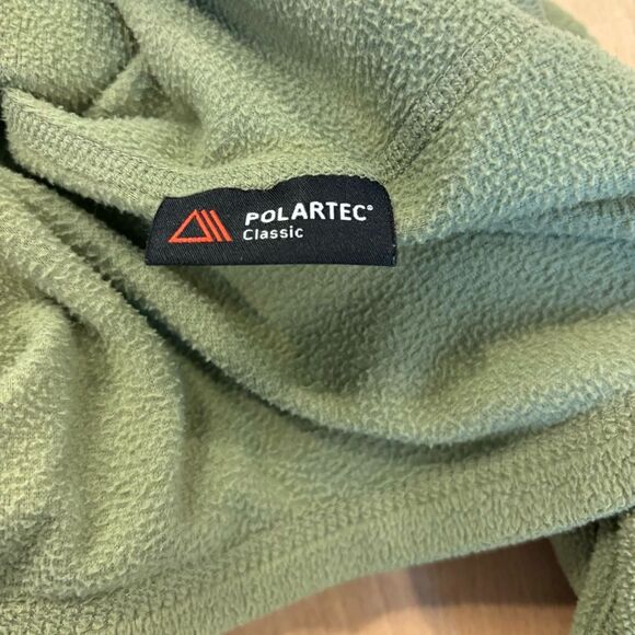 The North Face Fleece Quarter Zip Pullover Small Green - Picture 3 of 5